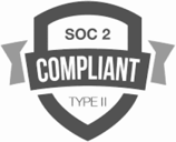 Grayscale SOC2 Type II Compliant badge.